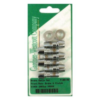 514296 - GARDNER-WESTCOTT Banjo bolt set (pol. chrome)