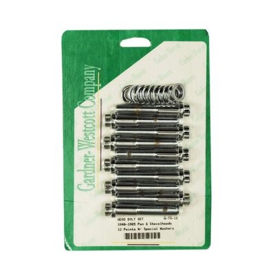 514687 - GARDNER-WESTCOTT Head bolt kit, 12-point. chrome