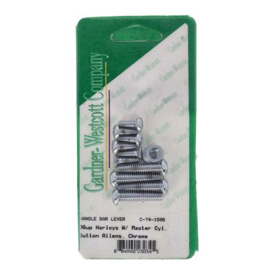 514689 - GARDNER-WESTCOTT Handlebar control screw kit, button chr
