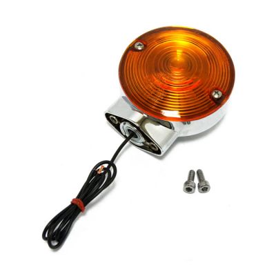 515022 - MCS Turn signal assembly. Rear. Amber lens. Chrome