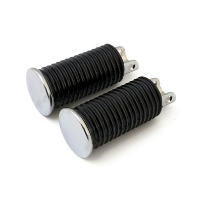 515030 - MCS OEM style foot pegs, large diameter. Chrome end cap