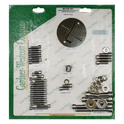 517890 - GARDNER-WESTCOTT Motor screw sets, chrome allen