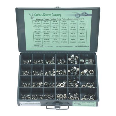 518135 - GARDNER-WESTCOTT Nylon locknut assortment tray