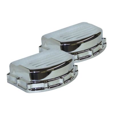 518665 - Paughco, Rocker covers. custom style aluminum. Chrome