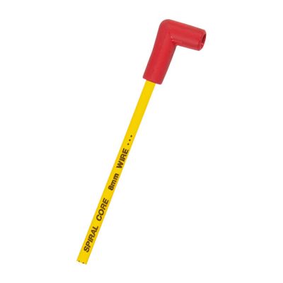 519487 - Accel, 8mm Ferro Spiral core spark plug wire set. Yellow