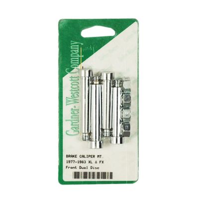 519585 - GARDNER-WESTCOTT Caliper mount kit, front. chrome allen