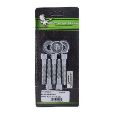 521162 - GARDNER-WESTCOTT GW, rear belt pulley mount kit, allen polished chrome...