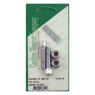 527200 - Gardner-Westcott, foot peg mount kit. Chrome