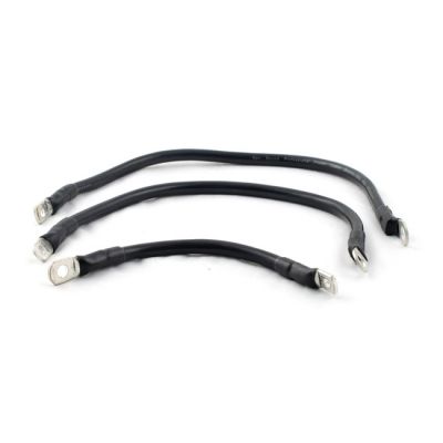 530582 - All Balls, battery cable kit. Black. 18", 15", 17"