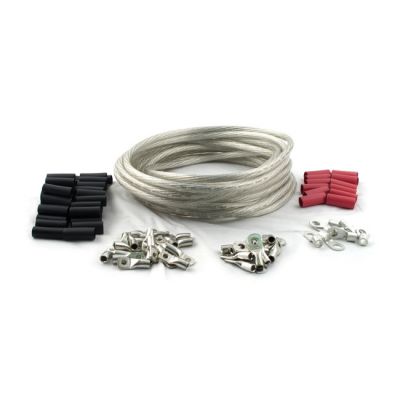 530606 - All Balls, custom 25 foot battery cable kit. Clear