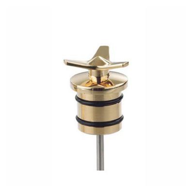 532141 - Kustom Tech, Spinner oil tank plug. Brass. Polished