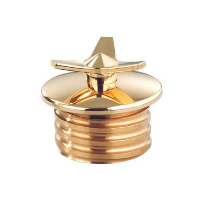 532143 - Kustom Tech, Spinner gas cap. non vented. Brass