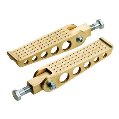 532301 - Kustom Tech, cast brass knurled footpeg set