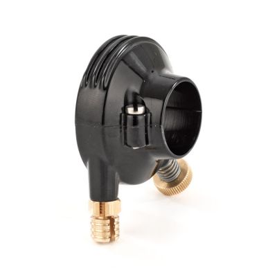 532555 - KUSTOM TECH K-Tech DeLuxe external throttle housing. Black aluminum