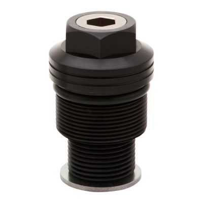 533054 - Burly, 39mm fork spring preload adjusters. Black anodized