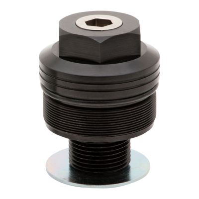 533056 - Burly, 49mm fork spring preload adjusters. Black anodized
