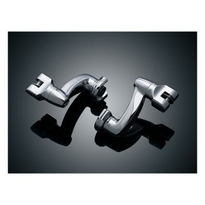 544484 - Küryakyn Kuryakyn, Extended footpeg offset mount kit. Chrome