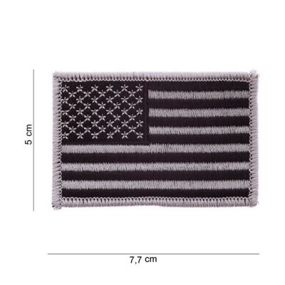 545371 - Army Surplus Patch flag USA silver