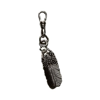 550592 - MCS EAGLE HEAD FEATHER ZIPPER PULL