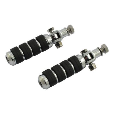 555426 - MCS Comfort stud mount foot peg kit. 1/2-20. Chrome