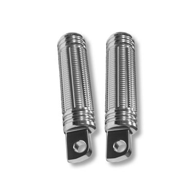 558709 - Burly, Stash foot pegs. Clear anodized
