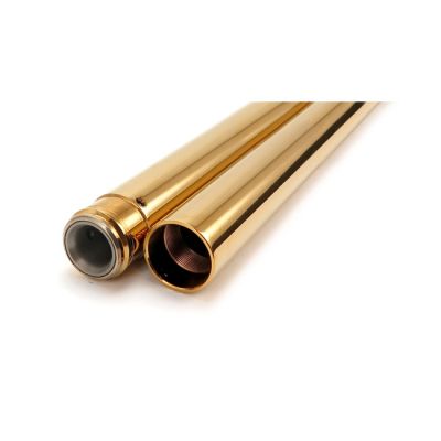 559963 - CUSTOM CYCLE CC Eng. 41mm fork tubes, TNC gold. 24-1/4