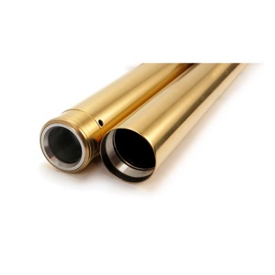 559965 - CUSTOM CYCLE CC Eng. 49mm fork tubes, TNC gold. 25-1/2