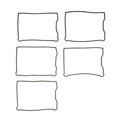 561232 - Cometic, lower rocker cover gasket. Rubber