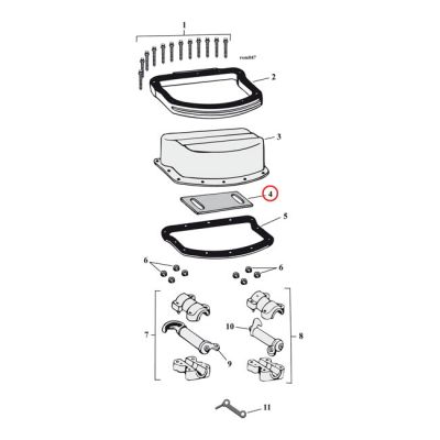 561251 - Cometic, felt pad for rocker cover