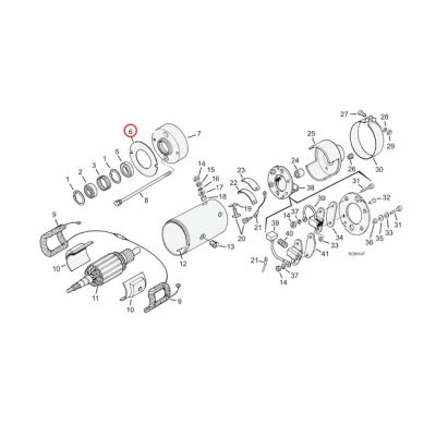 561419 - Cometic, generator mount gasket