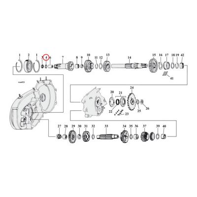 561459 - Cometic, o-ring clutch gear