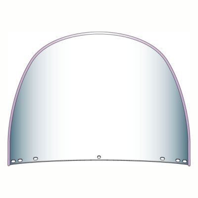 563896 - National Cycle, repl. beaded top windshield window. Clear