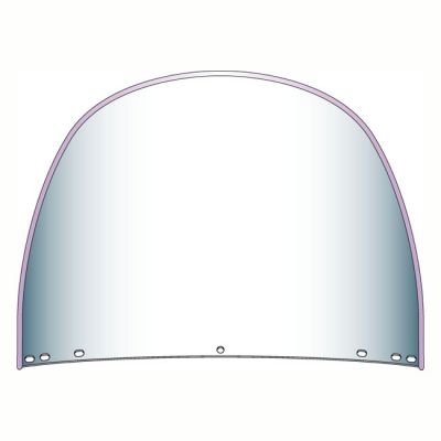 563896 - National Cycle, repl. beaded top windshield window. Clear