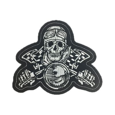 564077 - LeThaL ThReaT Vintage Skul Biker mini patch