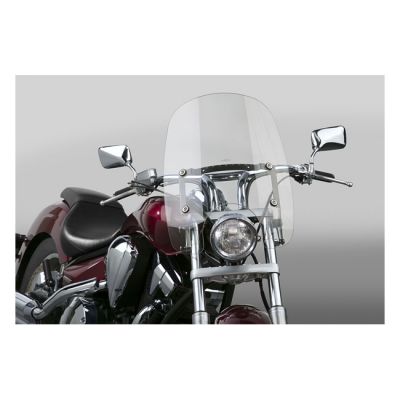 572256 - National Cycle NC Spartan® Quick Release Windshield - Clear, 18.5"