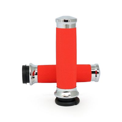 572840 - AVON GRIPS Avon Custom Contour grips, chrome/orange