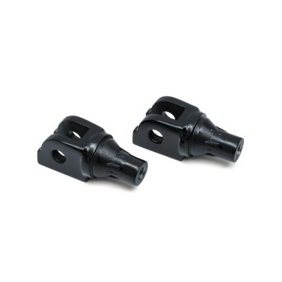 574102 - Küryakyn Kuryakyn, Tapered front footpeg adapter. Gloss black