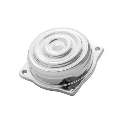 575407 - Motone, CV carburetor top cover. Finned/Rippled. Polished
