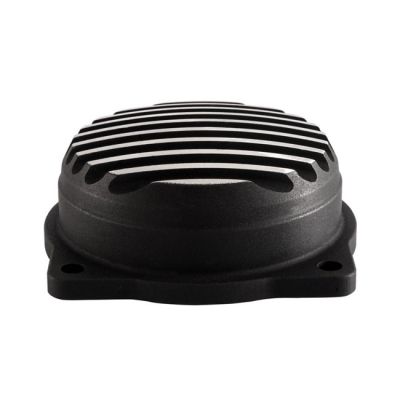 575409 - Motone, CV carburetor top cover. Finned/Rippled. Black