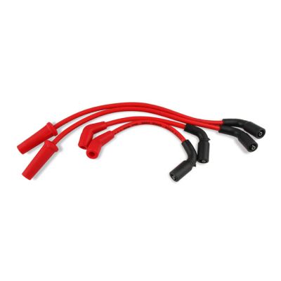 576349 - Accel, 8mm Ferro Spiral core spark plug wire set. Red