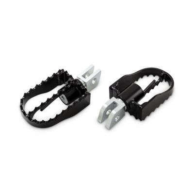 578257 - Burly, MX style passenger foot pegs. Black