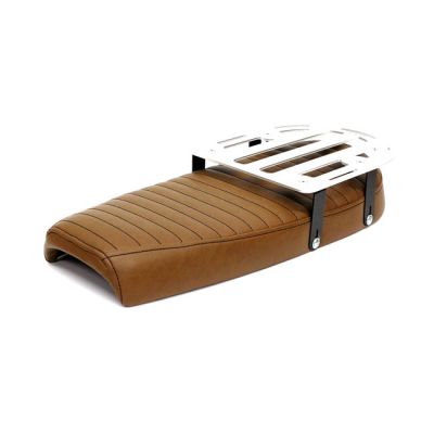 578632 - C-Racer, Fat Scramsadle scrambler seat. With rack. Brown