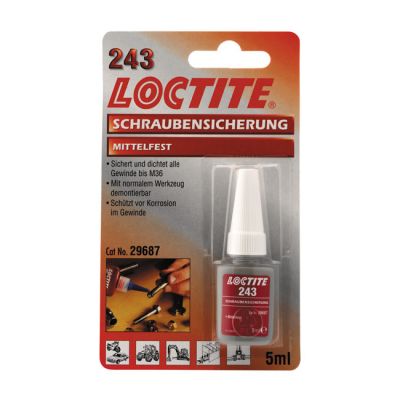 586004 - Loctite 243 blue, threadlocker 5cc
