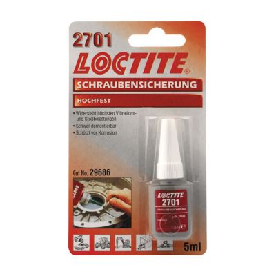 586008 - Loctite 2701 red, threadlocker 5cc