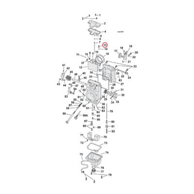 587053 - Mikuni, needle retainer screw
