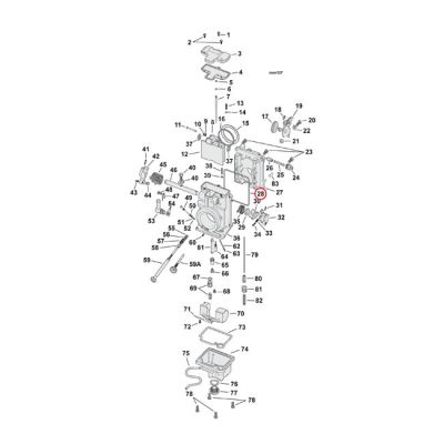 587075 - Mikuni, spigot body seal