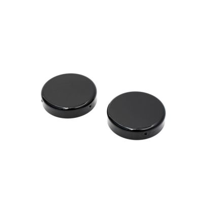 587873 - Killer Custom, fork tube cap bolt cover set. Black. 2-piece