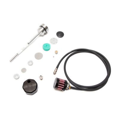 588047 - Feuling, oil tank breather kit & vented dipstick. Black cap