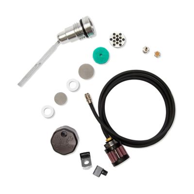 588049 - Feuling, oil tank breather kit & vented dipstick. Black cap