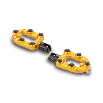 590415 - Arlen Ness, MX foot pegs. Gold